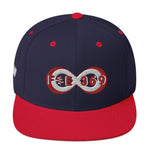 Load image into Gallery viewer, Red &amp; White BFW Bubble Logo - Snapback Hat
