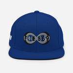 Load image into Gallery viewer, Black &amp; Silver BFW Bubble Logo - Snapback Hat
