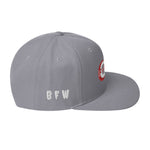 Load image into Gallery viewer, Red &amp; White BFW Bubble Logo - Snapback Hat
