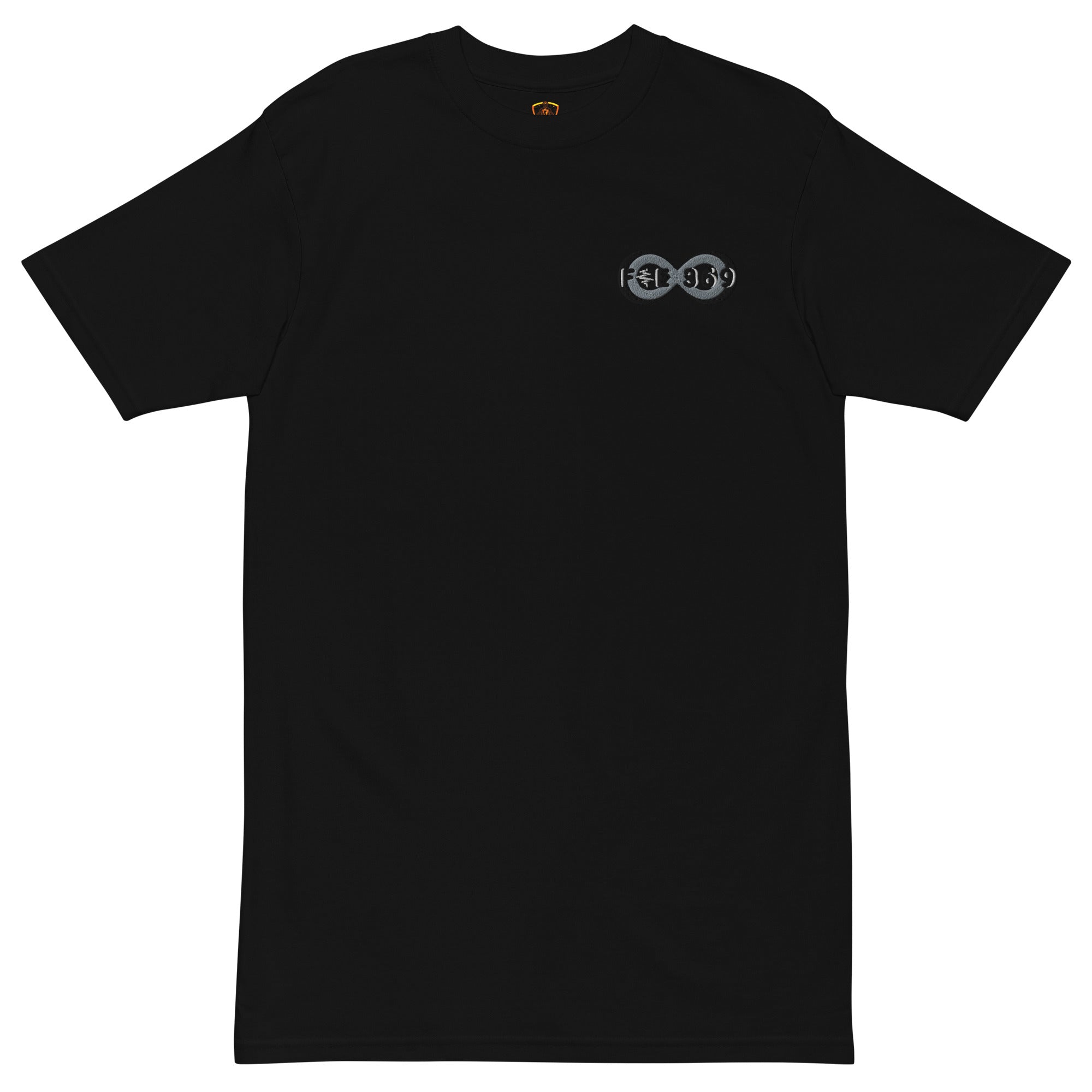 Black & Silver BFW Embroidery Bubble Logo - Men’s premium heavyweight tee