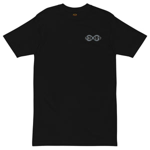 Black & Silver BFW Embroidery Bubble Logo - Men’s premium heavyweight tee