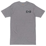 Load image into Gallery viewer, Black &amp; Silver BFW Embroidery Bubble Logo - Men’s premium heavyweight tee
