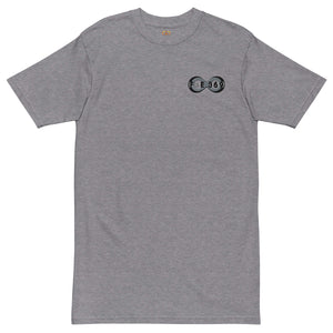 Black & Silver BFW Embroidery Bubble Logo - Men’s premium heavyweight tee