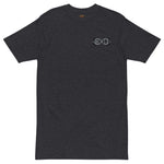 Load image into Gallery viewer, Black &amp; Silver BFW Embroidery Bubble Logo - Men’s premium heavyweight tee
