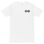 Load image into Gallery viewer, Black &amp; Silver BFW Embroidery Bubble Logo - Men’s premium heavyweight tee
