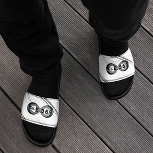 Black & Silver BFW Bubble Logo - Men’s slides