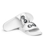 Load image into Gallery viewer, Black &amp; Silver BFW Bubble Logo - Men’s slides
