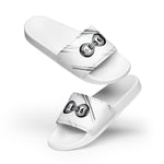 Load image into Gallery viewer, Black &amp; Silver BFW Bubble Logo - Men’s slides
