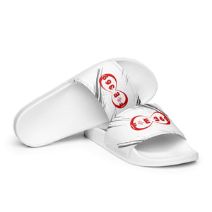 Red & White BFW Bubble Logo - Men’s slides