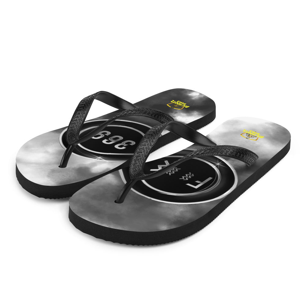 Black & Silver BFW Logo - Flip-Flops