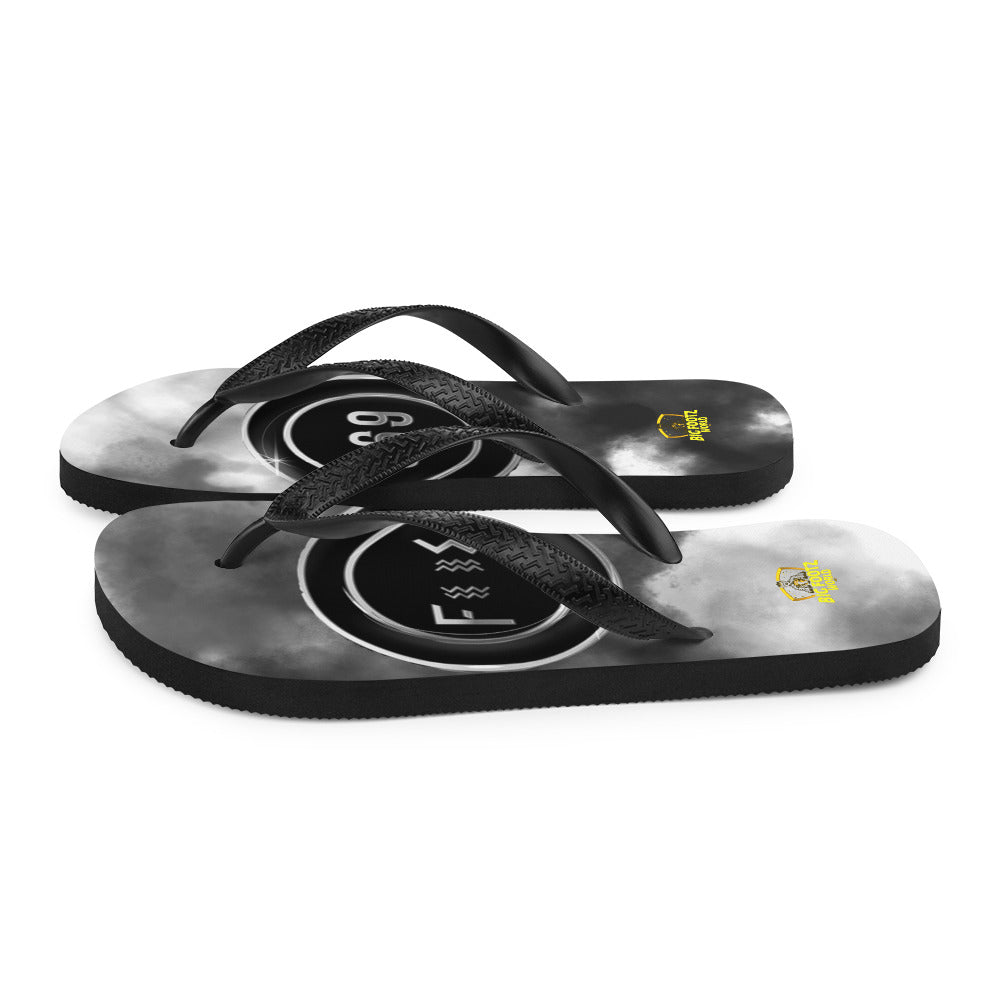 Black & Silver BFW Logo - Flip-Flops