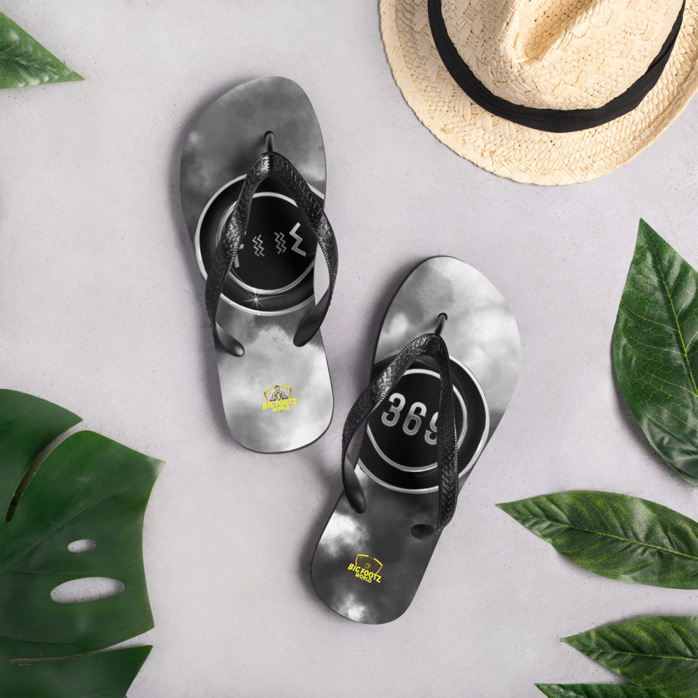 Black & Silver BFW Logo - Flip-Flops