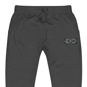 Black & Silver BFW Embroidery Bubble Logo - Unisex fleece sweatpants