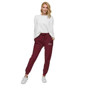 Red & White BFW Embroidery Bubble Logo - Unisex fleece sweatpants