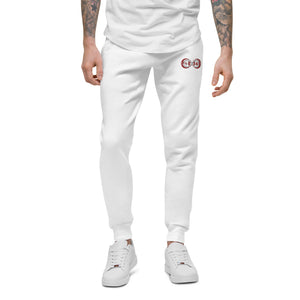 Red & White BFW Embroidery Bubble Logo - Unisex fleece sweatpants