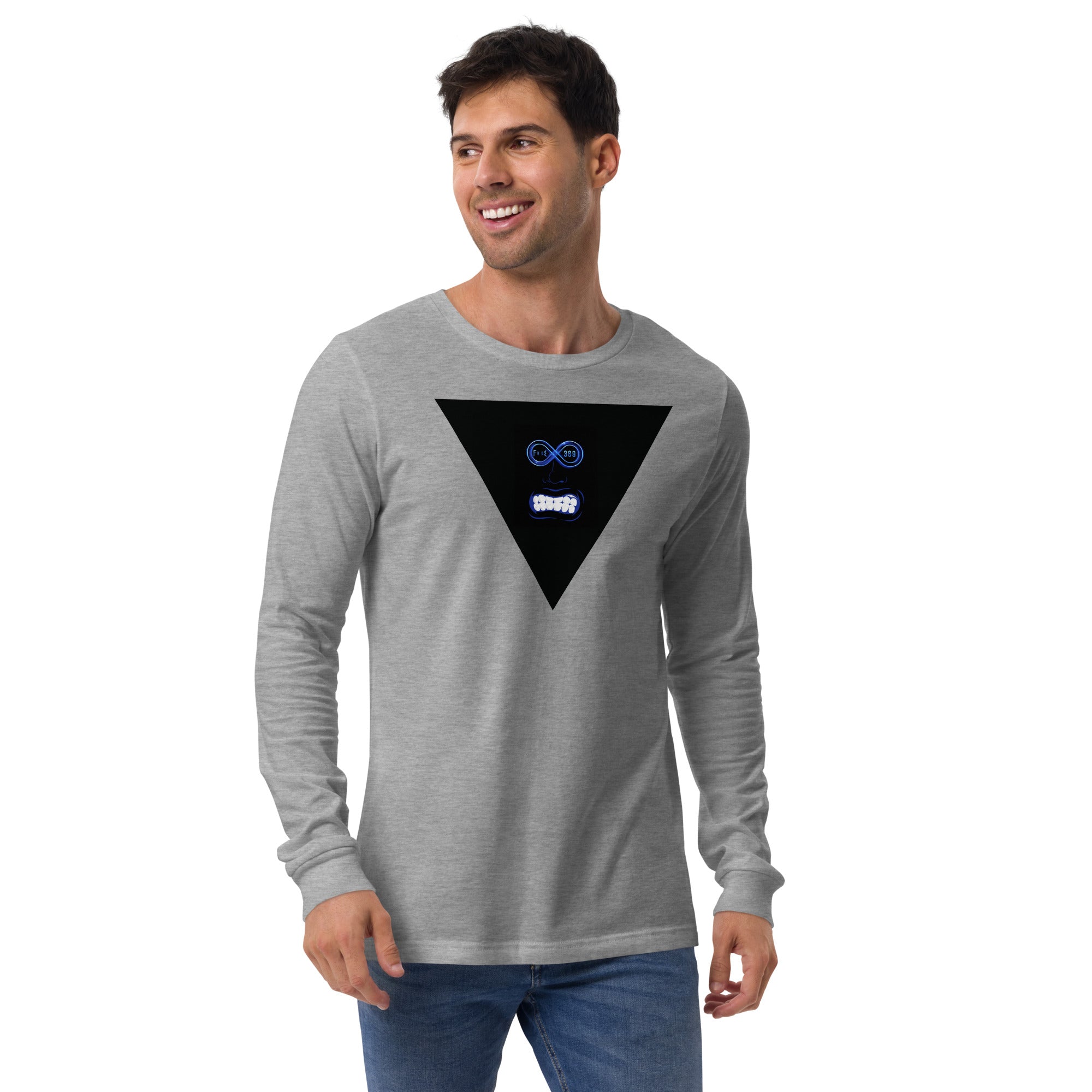 Big Mouth Blue - BFW Unisex Long Sleeve Tee