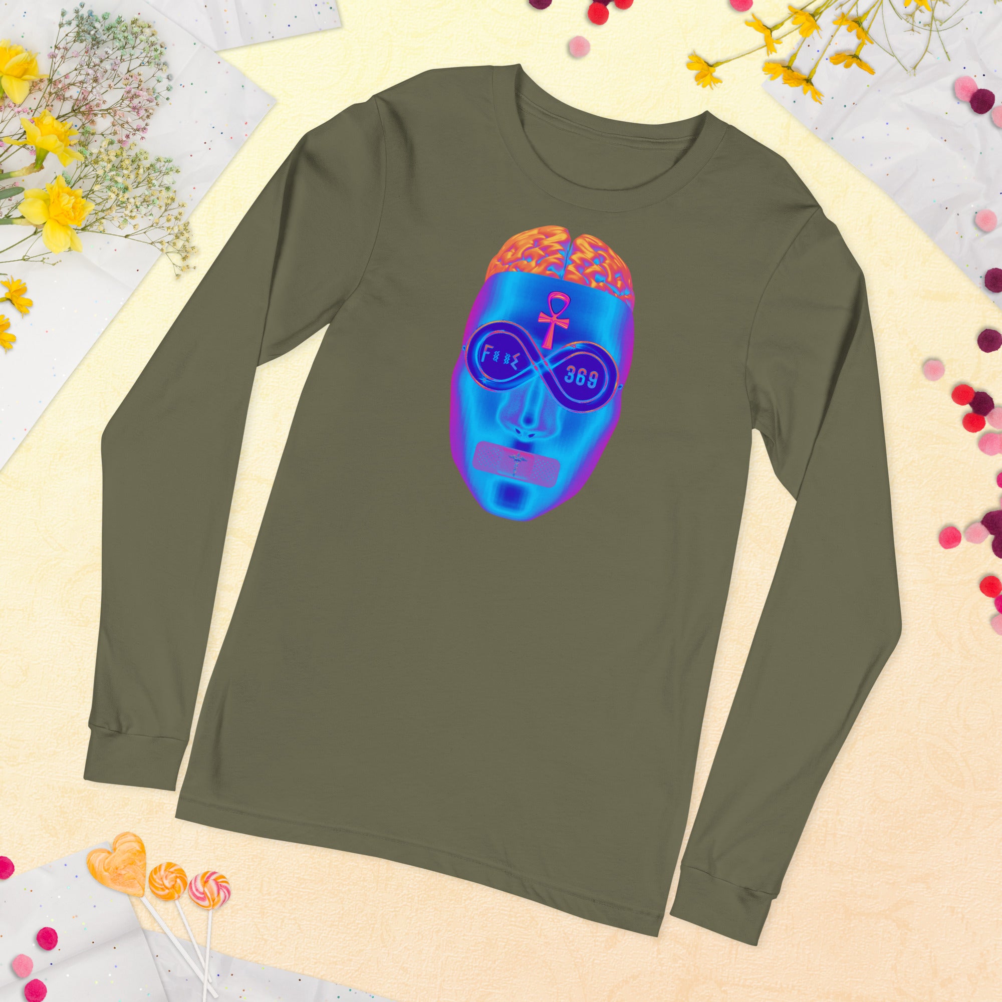 Big Brain Mask - BFW Unisex Long Sleeve Tee