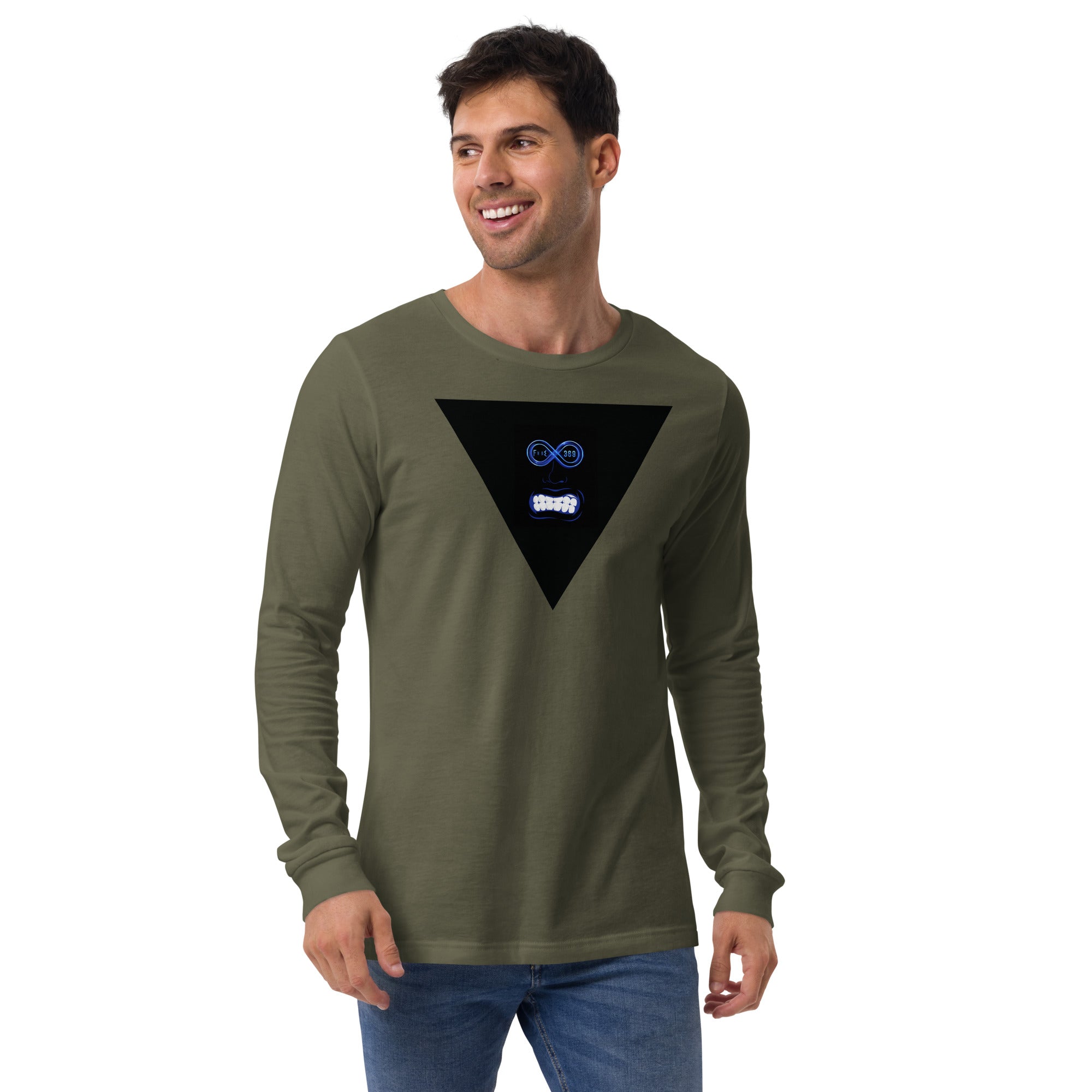 Big Mouth Blue - BFW Unisex Long Sleeve Tee