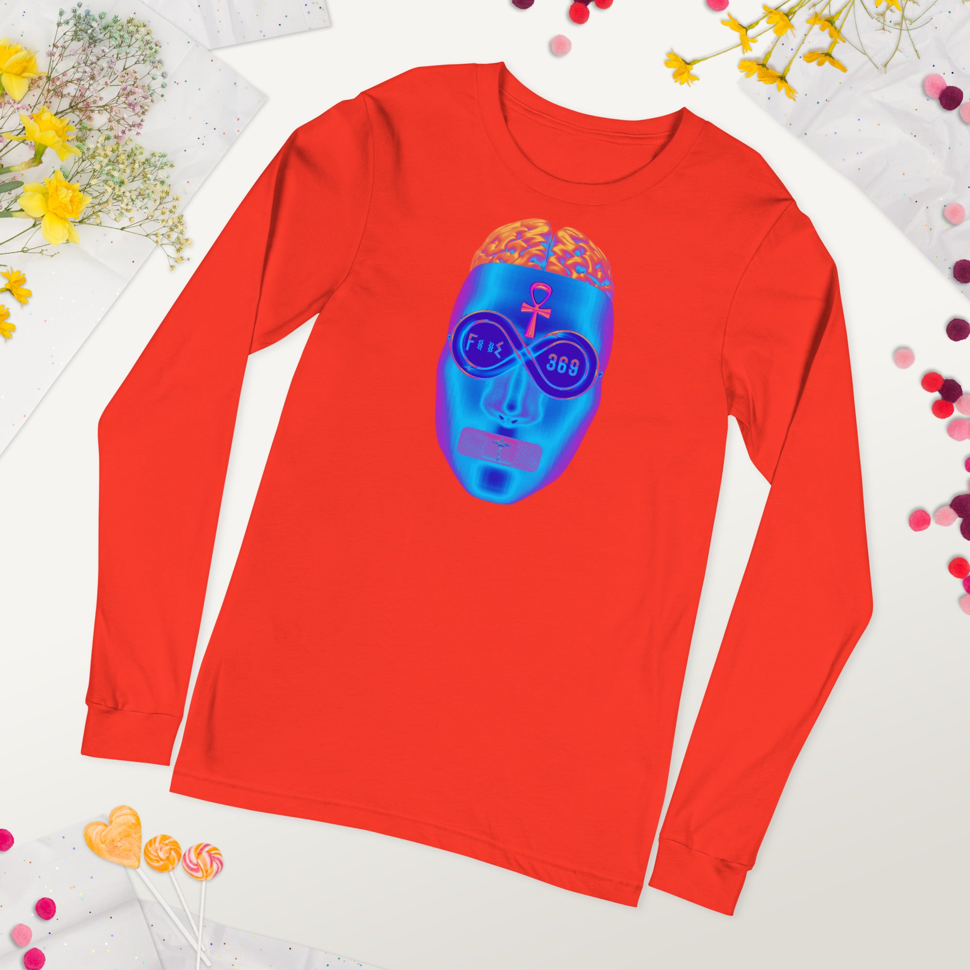 Big Brain Mask - BFW Unisex Long Sleeve Tee