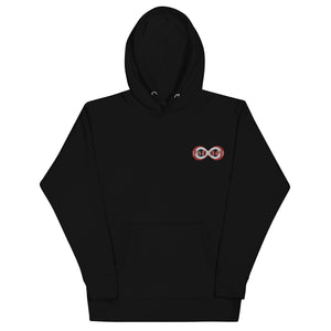 Red & White BFW Embroidery Bubble Logo - Unisex Hoodie