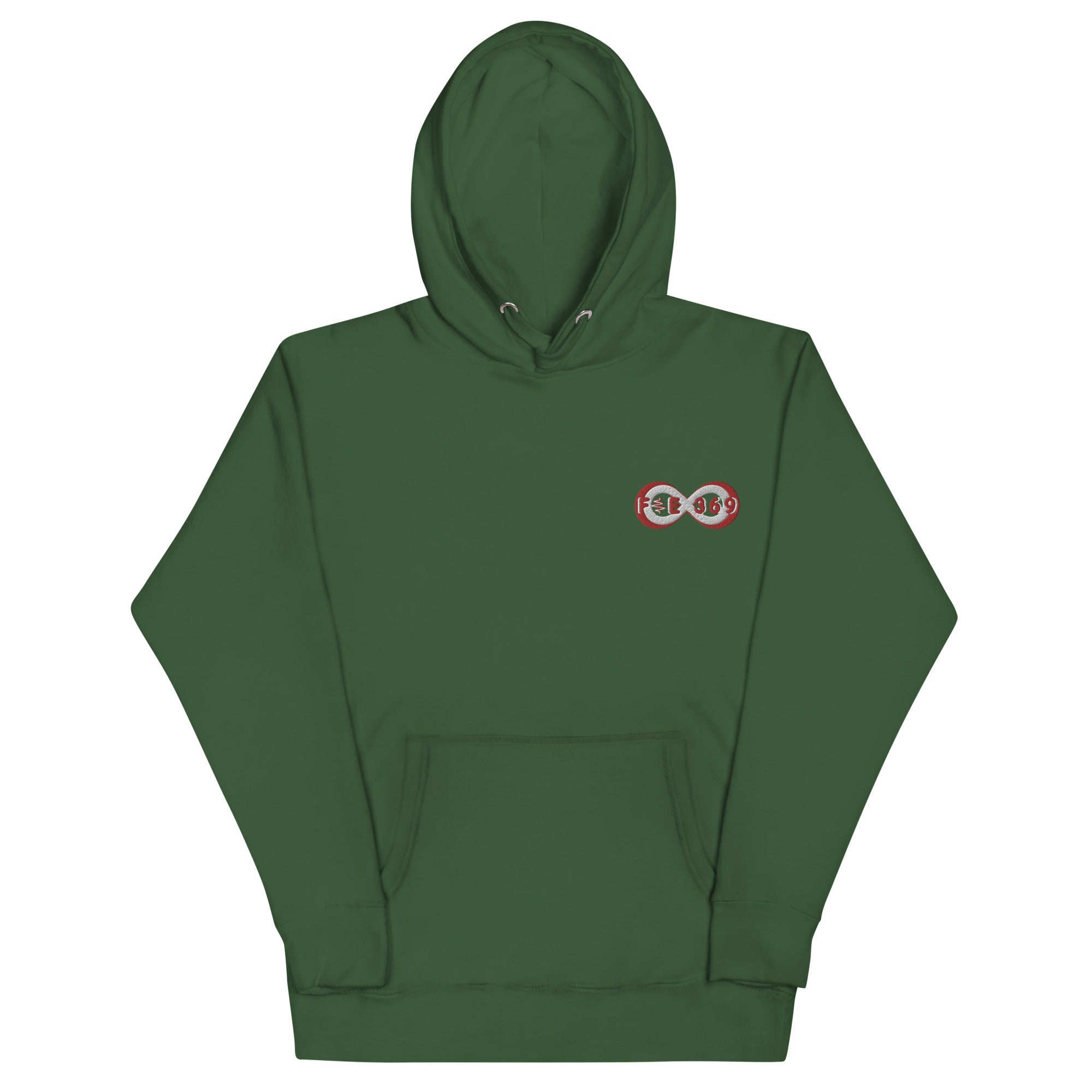 Red & White BFW Embroidery Bubble Logo - Unisex Hoodie