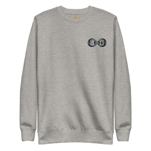 Black & Silver BFW Embroidery Bubble Logo - Unisex Premium Sweatshirt