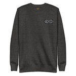 Load image into Gallery viewer, Black &amp; Silver BFW Embroidery Bubble Logo - Unisex Premium Sweatshirt
