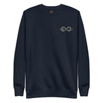 Load image into Gallery viewer, Black &amp; Silver BFW Embroidery Bubble Logo - Unisex Premium Sweatshirt
