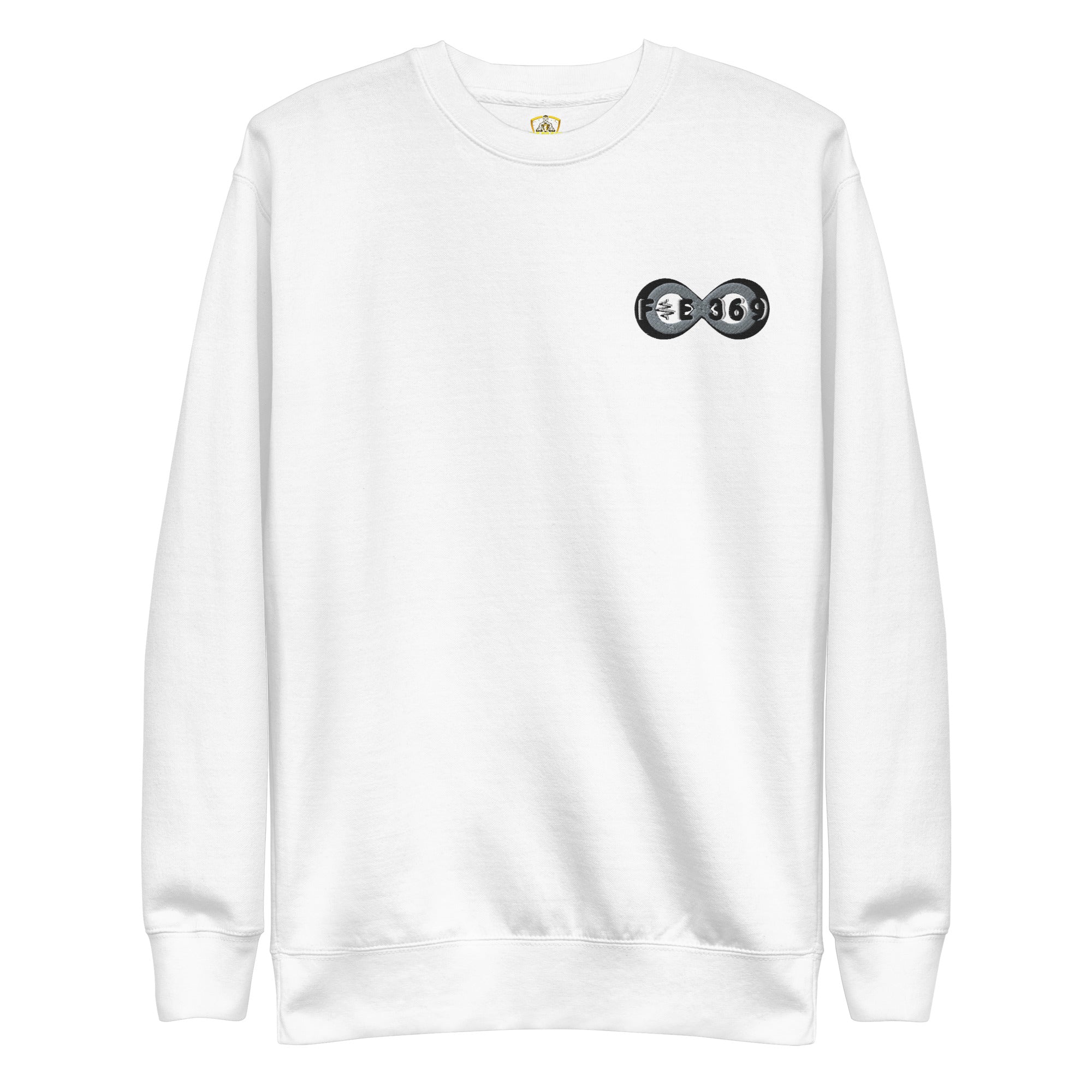 Black & Silver BFW Embroidery Bubble Logo - Unisex Premium Sweatshirt