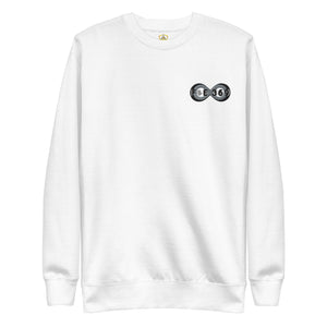 Black & Silver BFW Embroidery Bubble Logo - Unisex Premium Sweatshirt